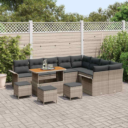 Conjunto de Sofá de Jardim 13 pcs Cinzeto 110 x 55 x 71 cm