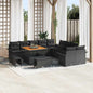 Conjunto de Sofá de Jardim 13 pcs Preto 100 x 100 x 71 cm