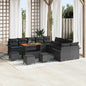 Conjunto de Sofá de Jardim 14 pcs Preto 110 x 55 x 71 cm