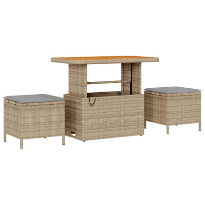 Conjunto de Sofá de Jardim 10 pcs Bege e Cinza Claro