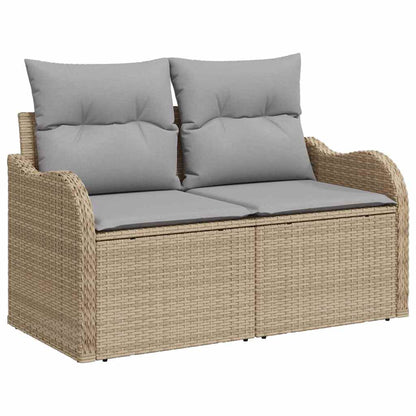 Conjunto de Sofá de Jardim 10 pcs Bege e Cinza Claro