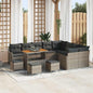 Conjunto de Sofá de Jardim 13 pcs Cinzeto 110 x 55 x 71 cm