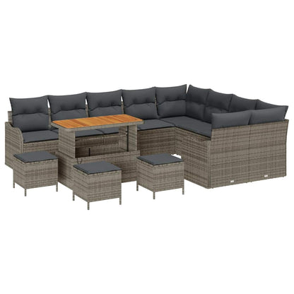 Conjunto de Sofá de Jardim 13 pcs Cinzeto 110 x 55 x 71 cm
