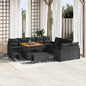 Conjunto de Sofá de Jardim 13 pcs Preto 100 x 100 x 71 cm