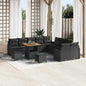 Conjunto de Sofá de Jardim 13 pcs Preto 80 x 80 x 71 cm