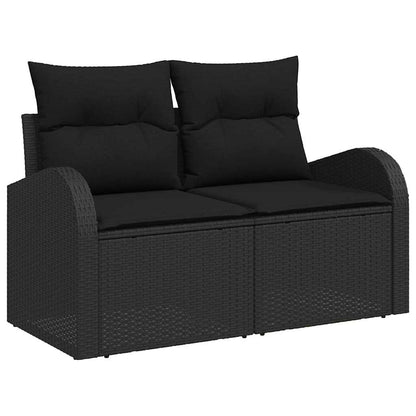 Conjunto de Sofá de Jardim 11 pcs Preto 100 x 100 x 71 cm