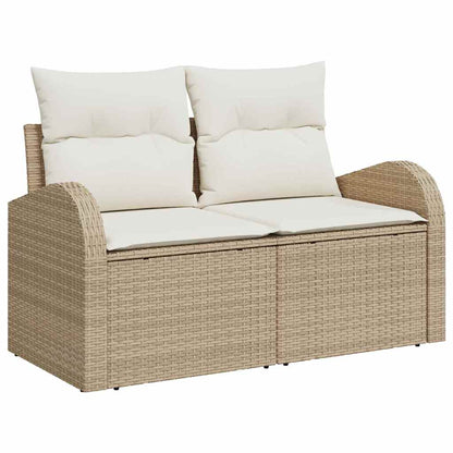 Conjunto de Sofá de Jardim 8 pcs Bege e Creme 80 x 80 x 71 cm