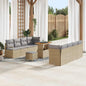 Conjunto de Sofá de Jardim Bege e Cinza Claro 90 x 55 x 71 cm