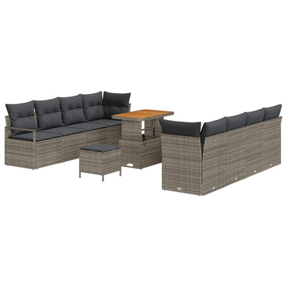 Conjunto de Sofá de Jardim com almofada Cinzeto 90 x 55 x 71 cm