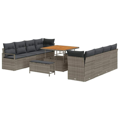 Conjunto de Sofá de Jardim Cinzeto 100 x 100 x 71 cm