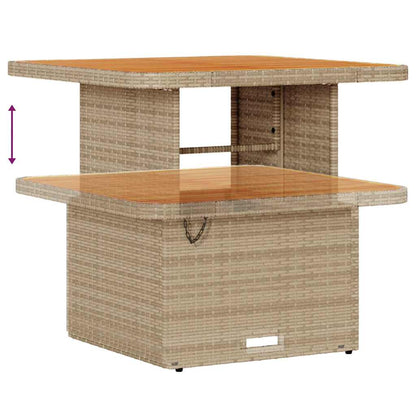 Conjunto de Sofá de Jardim com almofada 8 pcs Bege e Creme