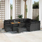 Conjunto de Sofá de Jardim 12 pcs Preto 90 x 55 x 71 cm