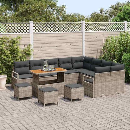 Conjunto de Sofá de Jardim 13 pcs Cinzeto 110 x 55 x 71 cm