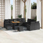 Conjunto de Sofá de Jardim 13 pcs Preto 80 x 80 x 71 cm
