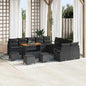 Conjunto de Sofá de Jardim 14 pcs Preto 110 x 55 x 71 cm