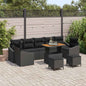 Conjunto de Sofá de Jardim 10 pcs Preto 90 x 55 x 71 cm