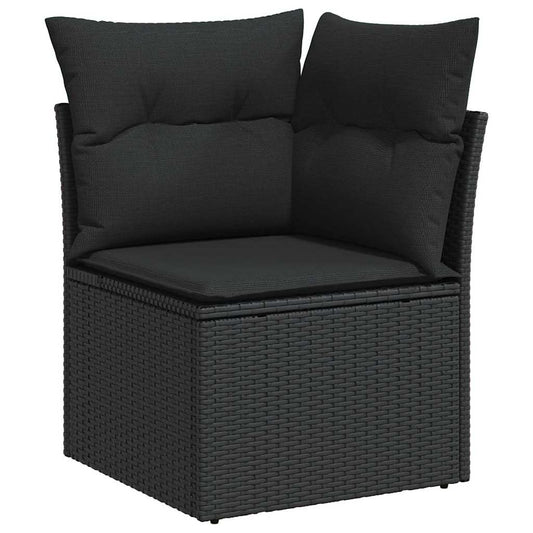 Conjunto de Sofá de Jardim 12 pcs Preto 100 x 100 x 71 cm