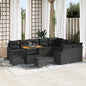 Conjunto de Sofá de Jardim 12 pcs Preto 90 x 55 x 71 cm