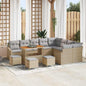 Conjunto de Sofá de Jardim 13 pcs Bege e Cinza Claro