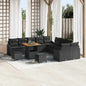 Conjunto de Sofá de Jardim 13 pcs Preto 100 x 100 x 71 cm