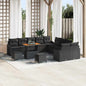 Conjunto de Sofá de Jardim 13 pcs Preto 100 x 100 x 71 cm