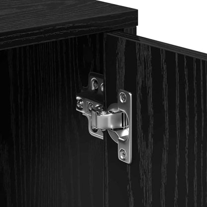 Buffet 2 pcs Carvalho Preto 60 x 31 x 70 cm Madeira processada