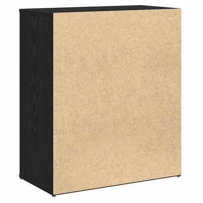 Buffet 2 pcs Carvalho Preto 60 x 31 x 70 cm Madeira processada