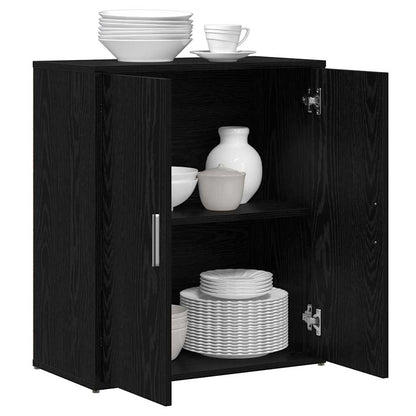 Buffet 2 pcs Carvalho Preto 60 x 31 x 70 cm Madeira processada