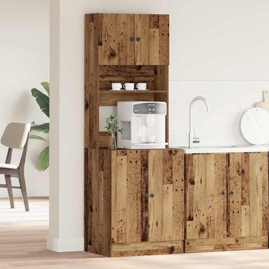 Armário de Cozinha com porta Madeira antiga 60 x 50 x 180 cm