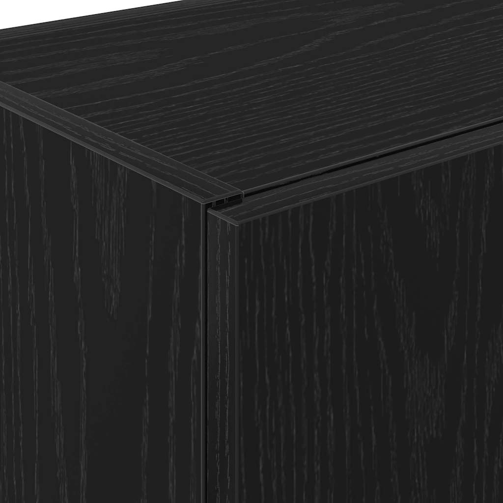 Armário de Cozinha com porta Carvalho preto 60 x 50 x 180 cm