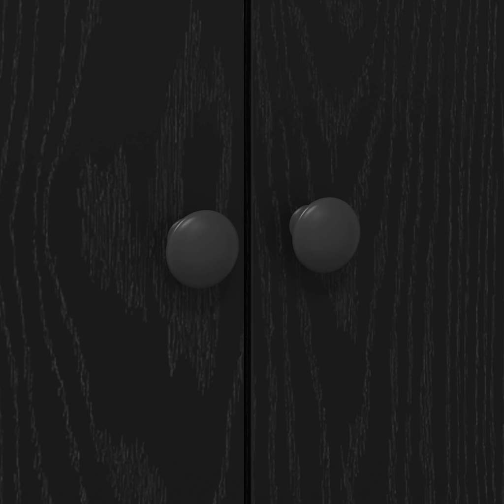Armário de Cozinha com porta Carvalho preto 60 x 50 x 180 cm