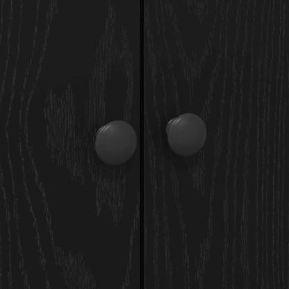 Armário de Cozinha com porta Carvalho preto 60 x 50 x 180 cm