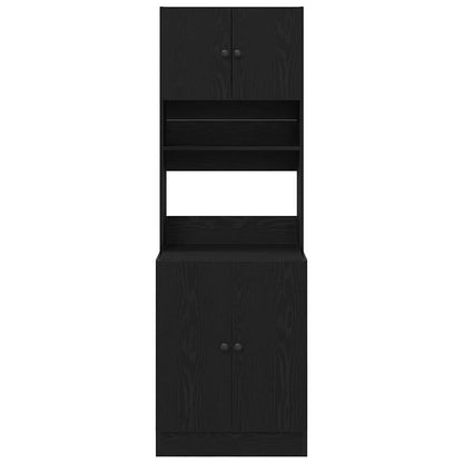 Armário de Cozinha com porta Carvalho preto 60 x 50 x 180 cm