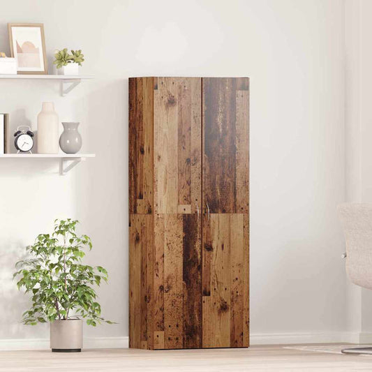 Armário de Escritório com porta Madeira antiga 60 x 32 x 153