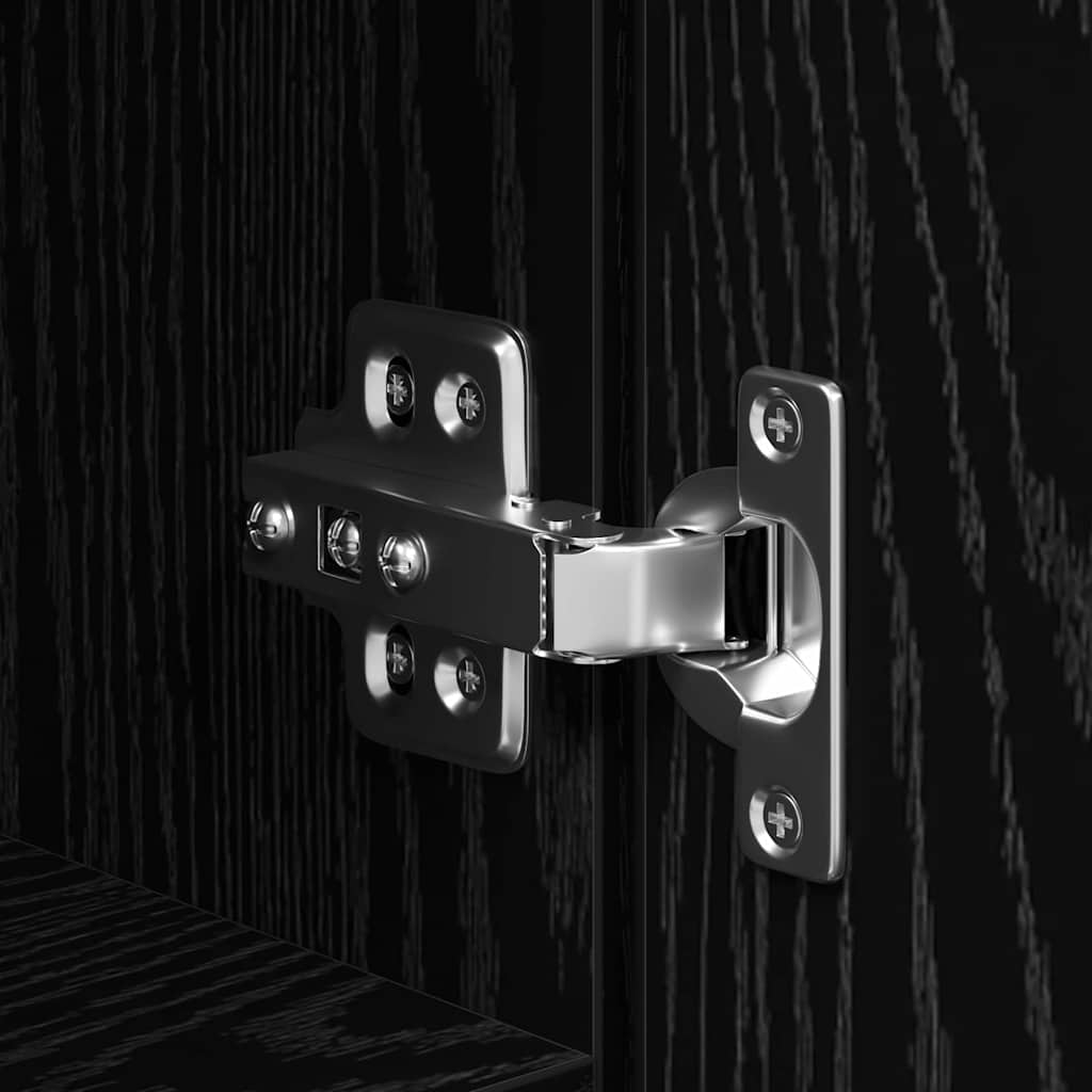 Buffê 2 pcs Carvalho Preto 30 x 42,5 x 185 cm