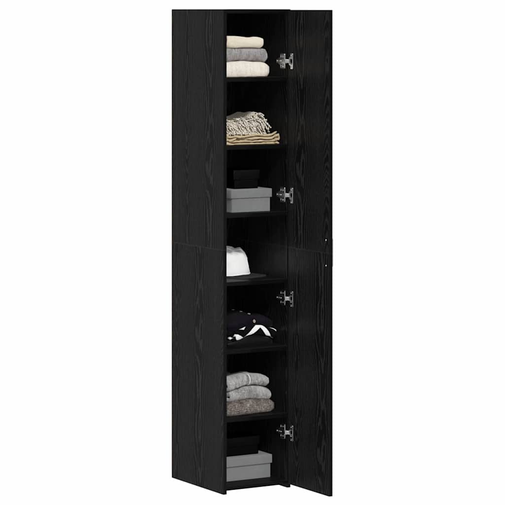 Buffê 2 pcs Carvalho Preto 30 x 42,5 x 185 cm