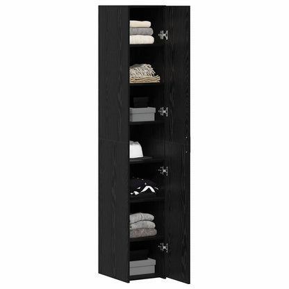 Buffê 2 pcs Carvalho Preto 30 x 42,5 x 185 cm