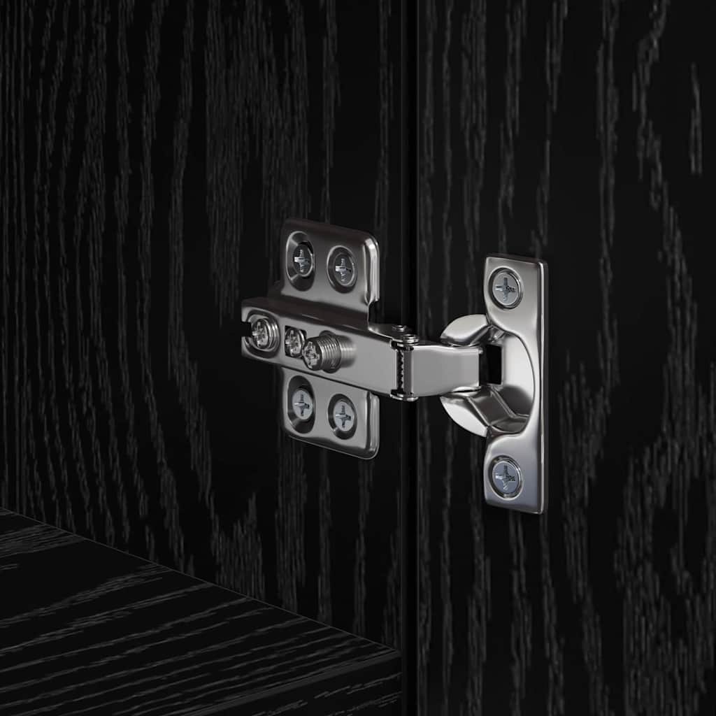 Buffê 2 pcs Carvalho Preto 50 x 42,5 x 185 cm