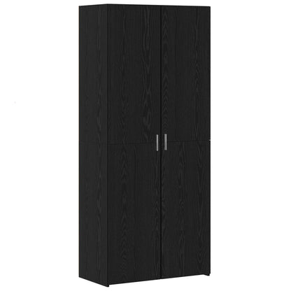 Buffê 2 pcs Carvalho Preto 80 x 42 x 185 cm