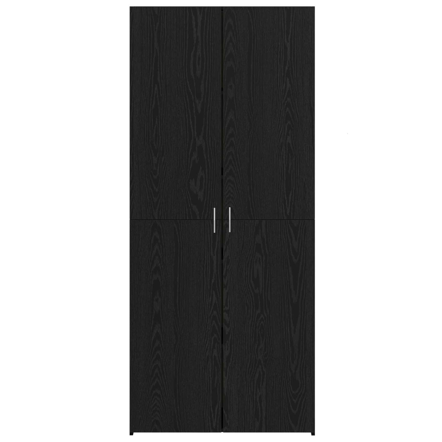 Buffê 2 pcs Carvalho Preto 80 x 42 x 185 cm