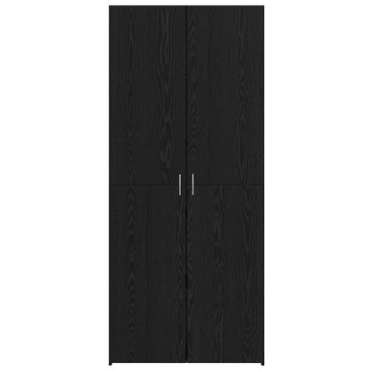 Buffê 2 pcs Carvalho Preto 80 x 42 x 185 cm
