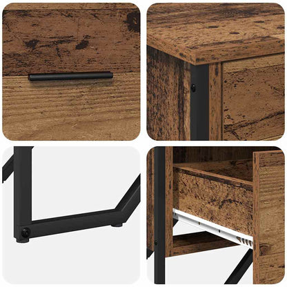 Baú de Gavetas com gaveta Madeira Antiga 91 x 35.5 x 74.5 cm