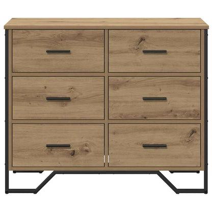 Baú de Gavetas Outros carvalho artisiano 91 x 35.5 x 74.5 cm