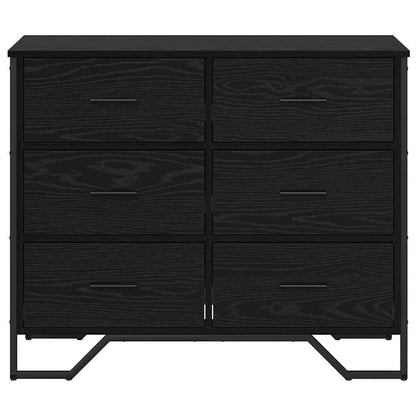 Baú de Gavetas com gaveta Carvalho preto 91 x 35.5 x 74.5 cm