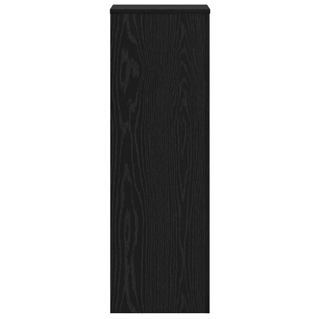Suporte para Plantas 2 pcs Carvalho preto 33 x 33 x 100 cm