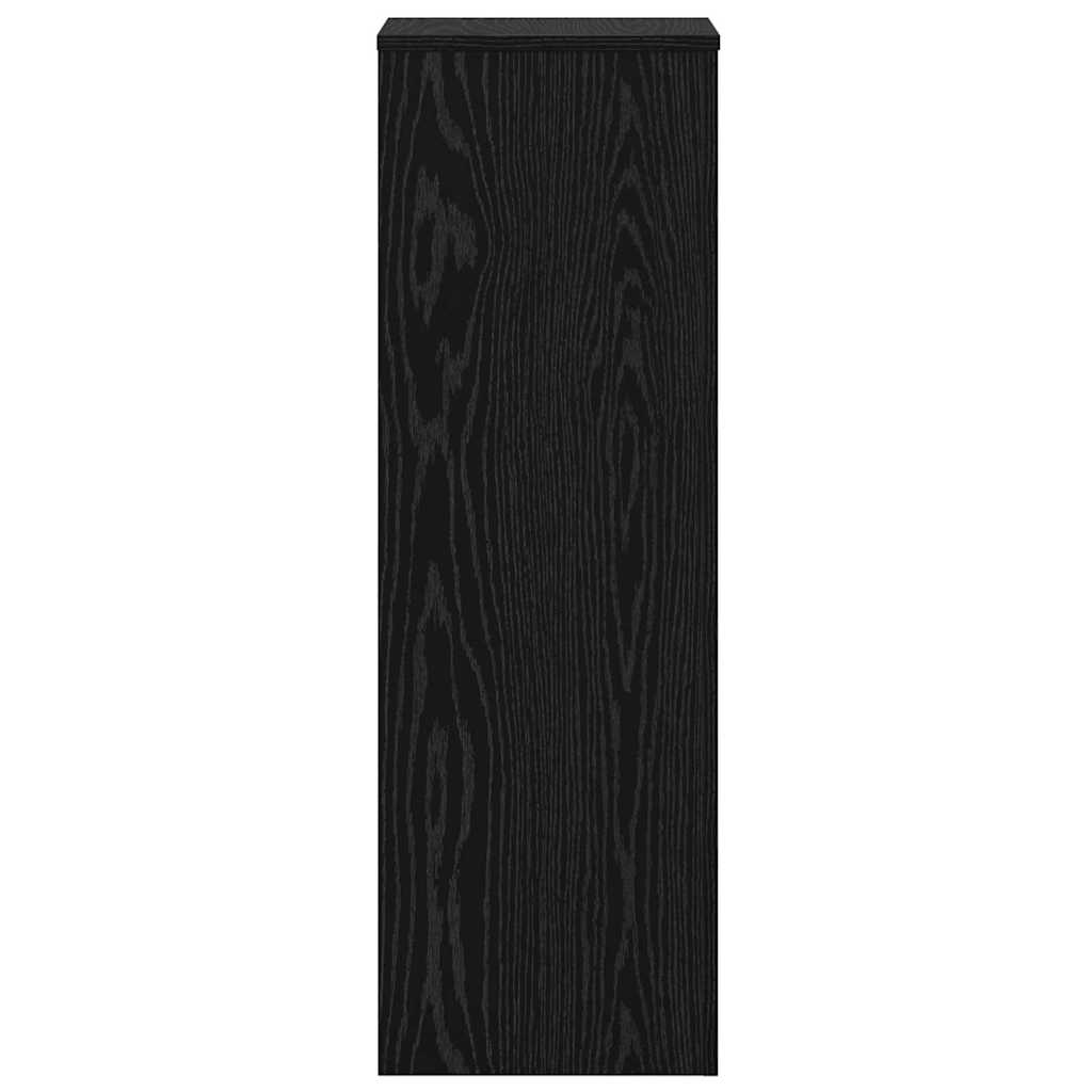 Suporte para Plantas 2 pcs Carvalho preto 33 x 33 x 100 cm