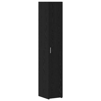 Armário de arrumação 3 pcs Carvalho Preto 30 x 42,5 x 225 cm