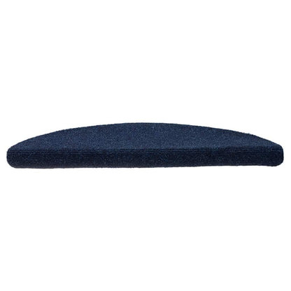 Tapetes de escada autoadesivos 30 peças 56x17x3 cm azul-marinho semicircular