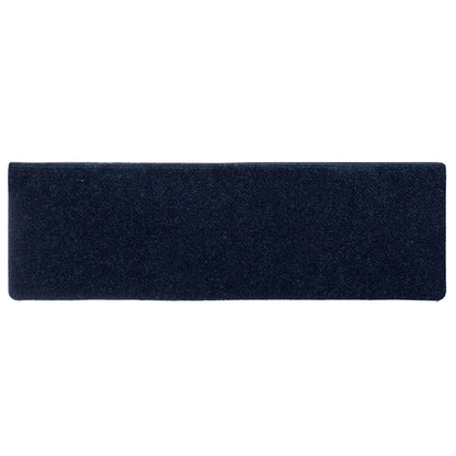 Tapetes de escada autoadesivos 30 peças 65x21x4 cm azul marinho com borda retangular