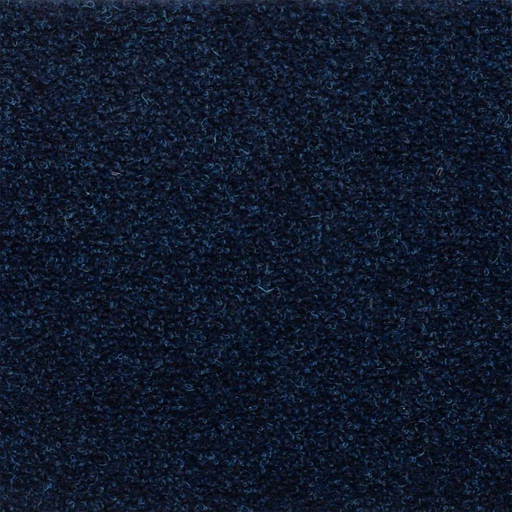 Tapetes de escada autoadesivos 30 peças 65x21x4 cm azul marinho com borda retangular